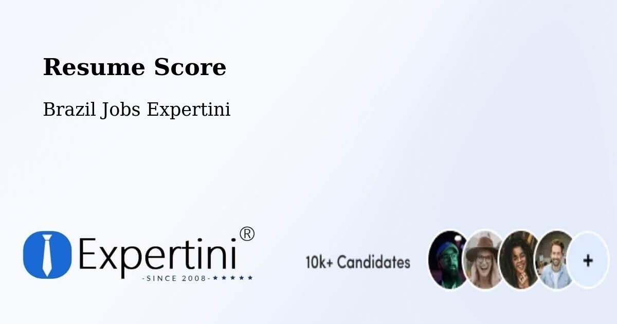 Resume Score & Job Description Match Tool – Cotiporã - Brazil Jobs Expertini